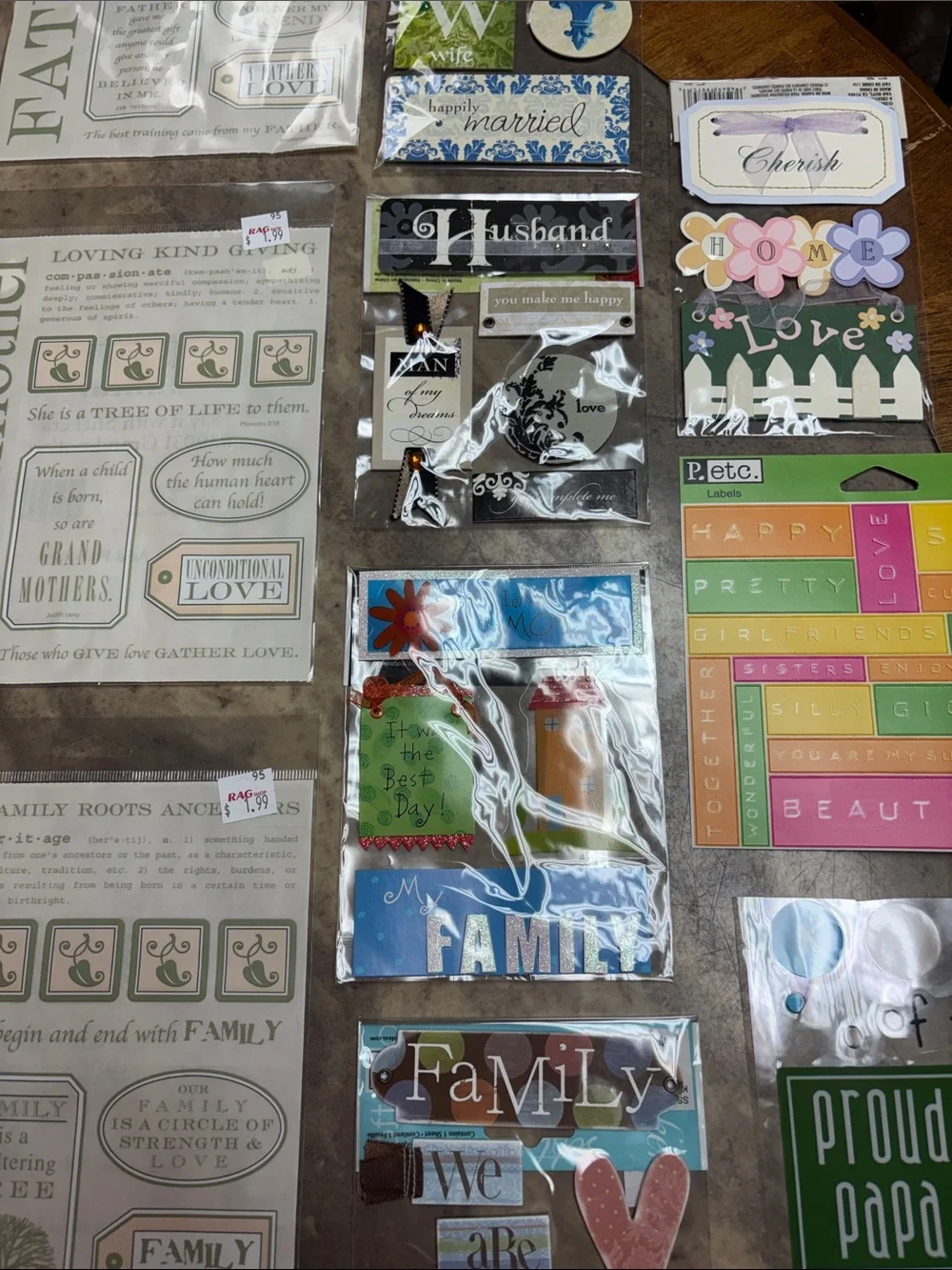Scrapbooking Stickers and Embellishments - lot 54